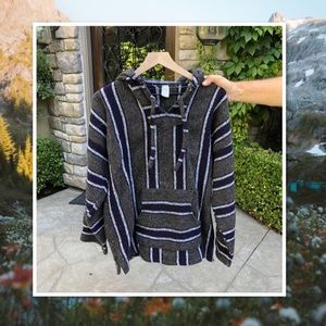 Poncho drug rug style hoodie